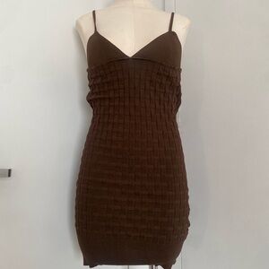 Brand new Brown Jacquemus knit dress